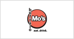Buffalo mo's logo on a green background.